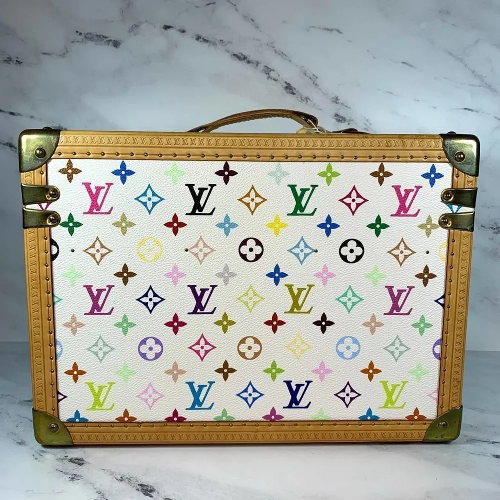 Louis Vuitton Multicolor Boite Pharmacie Monogram Blanc Murakami Trunk LV Case